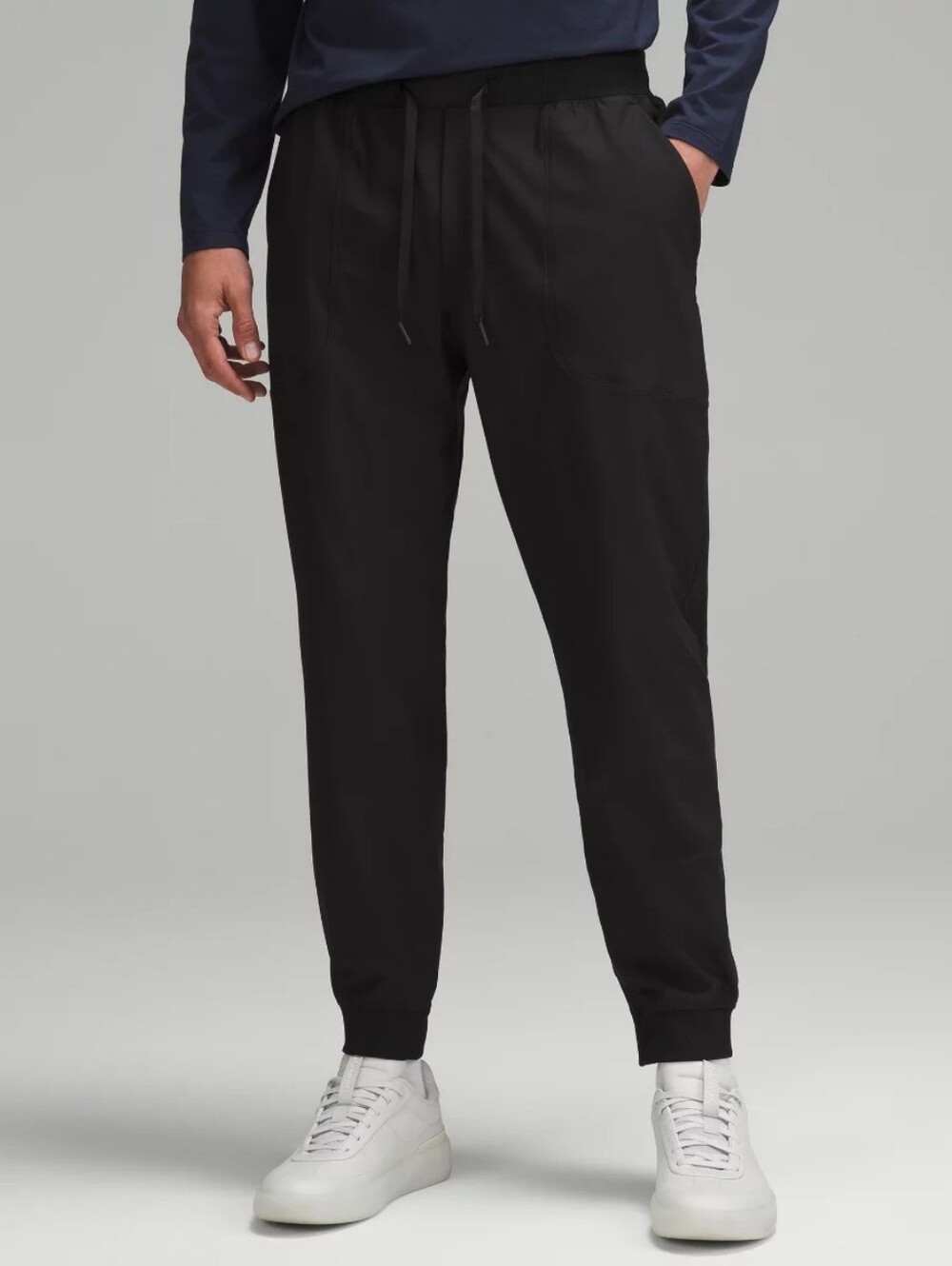 🍋 lululemon athletica Men's Black Joggers with Drawstring Waist - Small